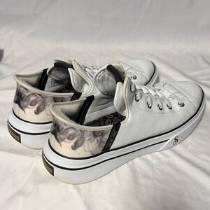 Skechers White and Gray Athletic Sneakers